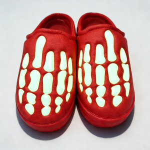 Sandalias Personalizadas con Logotipo que Brillan en la Oscuridad, Diseño de Esqueleto, para Hombre, Suela Gruesa, Calzado de Cuero a la Moda - Product Image 4