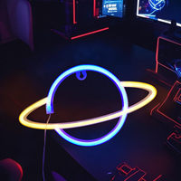 Enseigne néon personnalisée Astronaute Spatial, Cadeau d'anniversaire pour enfants, Lumière néon LED, Décoration murale pour salon, chambre et maison