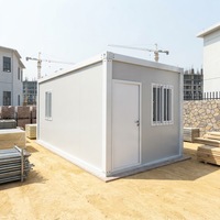 Maison conteneur démontable de 20 pieds en gros, dortoir préfabriqué pour ouvriers, pièce modulaire mobile pour la construction