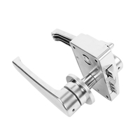 Serrure de porte de toilette TYTXRV 19 mm avec boucle de verrouillage argentée, durable, pour camping-car, remorque, bateau, caravane