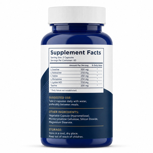 Capsules personnalisées d'acides aminés chélatés avec BCAA pour le soutien immunitaire et la gestion de l'énergie-Marque OEM/ODM - Product Image 2