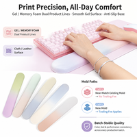 Repose-poignet personnalisé en caoutchouc pour souris, support de poignet ergonomique pour ordinateur, confortable, antidérapant, pour clavier, en stock, livraison rapide