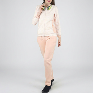 Conjunto Deportivo Clásico de Algodón para Mujer, Sudadera con Capucha y Pantalones con Cordón, Diseño Sólido, Transpirable y Ecológico, para Invierno - Product Image 1