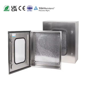 กล่องไฟฟ้าโลหะแบบล็อคได้ IP66 CCC CE สำหรับอุปกรณ์อิเล็กทรอนิกส์ ตู้แผงไฟฟ้า ตู้ควบคุมไฟฟ้า - Product Image 5