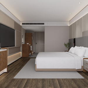 Meubles de chambre à coucher d'hôtel cinq étoiles en bois massif écologique, personnalisés par l'usine pour salon et chambre à coucher - Product Image 2