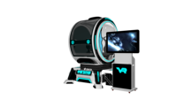 Simulador de Realidad Virtual 9D para Interiores, Entretenimiento Comercial para 1-2 Pasajeros, Simulador de Vuelo de Avión/Helicóptero de Metal y Fibra de Vidrio para Centros de Juegos