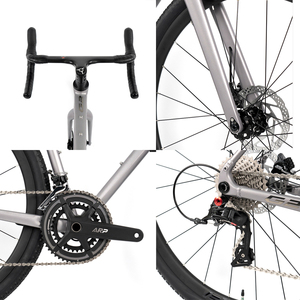 <span class=keywords><strong>Bicicleta</strong></span> de carretera de grava de aluminio para hombres con aluminio para aventuras de ciclismo todoterreno - Product Image 4