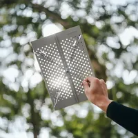 Table pliante moderne en alliage d'aluminium pour le camping en plein air avec rangement, mini-meubles d'extérieur