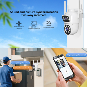 New Wifi máy ảnh ngoài trời Dual Lens HD an ninh máy ảnh cho home Night Vision phát hiện chuyển động mạng Dome <span class=keywords><strong>Camera</strong></span> - Product Image 6