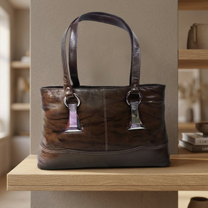 BS INTERNATIONAL, Bolsos de Mano de Cuero de Becerro de Lujo de Marcas Famosas para Mujer, con Correa de Hombro/Bandolera, Impermeables y Duraderos - Product Image 5