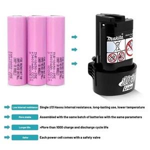 Batería <span class=keywords><strong>Makita</strong></span> de 10,8 V, 3000 mAh BL1030, batería de litio recargable segura y duradera para todas las herramientas eléctricas inalámbricas de la serie <span class=keywords><strong>Makita</strong></span> de 10,8 V - Product Image 3