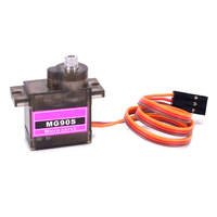 Micro-moteur servo MG90S 9G avec engrenage métallique, module électronique en stock, mise à niveau pour hélicoptère, avion, bateau, robot RC SG90