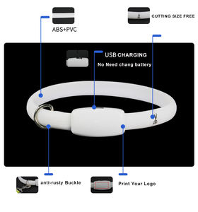 <span class=keywords><strong>Collar</strong></span> de mascota con cambio de Color Led de PVC de alto brillo, <span class=keywords><strong>Collar</strong></span> de perro luminoso, <span class=keywords><strong>Collar</strong></span> de perro brillante - Product Image 3