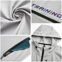 Nouvelle veste de course à capuche hommes vêtements de sport entraînement entraînement pull athlétique survêtement Gym Fitness Sport sweat pour hommes B85