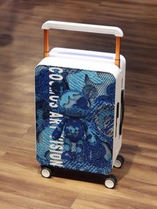 स्टार भालू नया ट्रोली केस राष्ट्रीय ज्वार सार्वभौमिक पहिया सामान 20 इंच का बोअरबोर्ड एल्यूमीनियम सूटकेस टीसा लॉक ड्रॉबर - Product Image 5