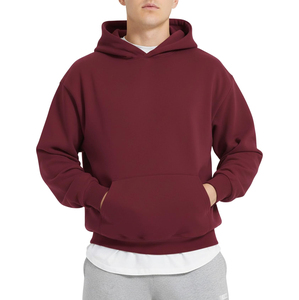 Sudadera Corta Personalizada OEM para Hombre |   Camiseta Oversize de Algodón 100% GMS de Alto Gramaje, Corte Cuadrado, Sin Cordón - Product Image 1