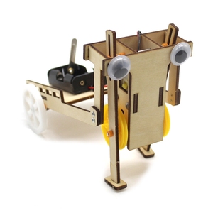 OKYN-G6715 Giocattolo Educativo in Legno per Bambini, Robot Programmabile Fai-da-Te, Puzzle Scientifico, Esperimento di Montaggio Superficiale 100g - Product Image 6