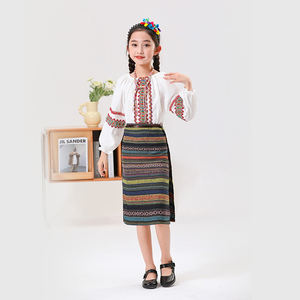 Bélgica Niños Niñas Vestido de fiesta tradicional Rendimiento Traje tradicional para niños - Product Image 5