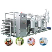 Machine tubulaire de pasteurisation 1000L dans la ligne de production laitière usine de traitement du lait pasteurisateur UHT 2000L pour sirop de chocolat