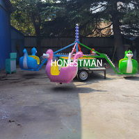 Mobile Portable Trailer Enfants Funfair Enfants et Adultes Autocontrôle Avion Thème Amusement Park Ride