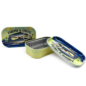 Manycans Hot Sale Oem Odm Food Grade <strong>Empty</strong> 125g <strong>Sardine</strong> Reusable <strong>Tin</strong> Can Rectangular <strong>Sardine</strong> Style <strong>Tin</strong> Manufacturers - Product Image 3