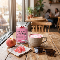 Gummies BBL pour les hanches à base de pectine, mélange botanique féminin personnalisé pour le bien-être et le remodelage corporel quotidien