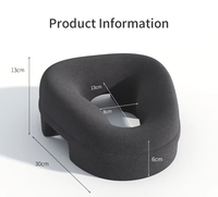 Oreiller cervical ergonomique en mousse à mémoire de forme haute densité, fonctionnel, antibactérien, anti-acariens, creux, pour avion, bureau, étudiant