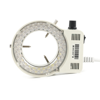 56 LED Anneau Lumière Illuminateur Lampe Pour L'industrie Vidéo Stéréo Microscope C MOUNT Lentille VGA USB Caméra 110V 220V