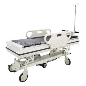 Carro de Transporte Eléctrico para Pacientes, con Altura Ajustable, Bloqueo Central y 4 Ruedas Giratorias - Product Image 3
