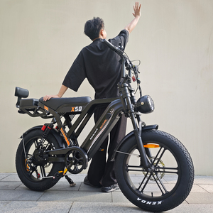 จักรยานไฟฟ้า X50 ขนาด 20 นิ้ว ยางอ้วน 250W มอเตอร์ดุมล้อหลัง 7 สปีด โครงอะลูมิเนียม จักรยานอีไบค์ในเมือง จักรยานเสือภูเขา จักรยานถนน จักรยานอ้วนไฟฟ้า - Product Image 1