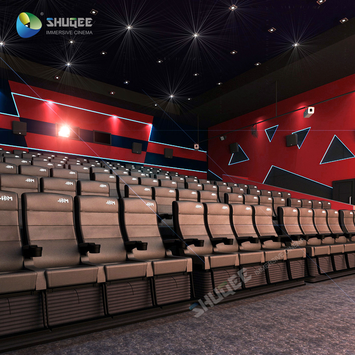 Мини мобильный кинотеатр 7D с электросистемой 7D кино в аттракционах
