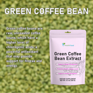 Extracto de Grano de Café Verde de Alta Calidad, con Propiedades Antioxidantes y Beneficios para el Cuidado de la Salud, Suplemento Dietético - Product Image 2