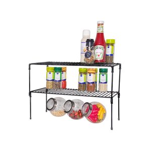 Expandable Stackable Cabinet Shelf Kitchen Counter Rack Organizer