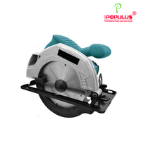 Scie circulaire électrique professionnelle IPOPULUS 1600W185mm pour le bois, avec coupe biseautée précise pour la menuiserie et la construction