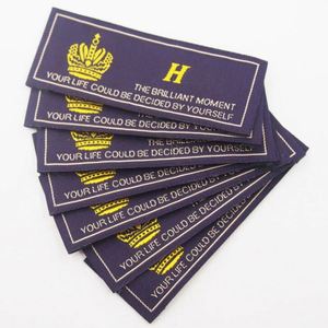 15 ans d'expérience dans la fabrication de tissus pour personnaliser des étiquettes tissées privées en damassé haute densité - Product Image 3