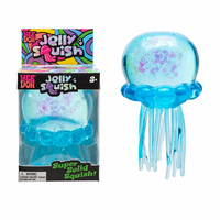 Jouet sensoriel en plastique en forme de méduse, scintillant, simulation d'animal marin, anti-stress, figurine pour enfants de 3 ans et plus