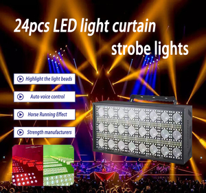 24Pcs Điều Khiển Thông Minh LED Sét Rèm Ánh Sáng 250W Sân Khấu DJ Thiết Bị Ấm Trắng Môi Trường Xung Quanh Điền Hiệu ứng Trực Tiếp Nhà Máy Vàng - Product Image 5