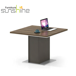 Thời Trang Văn Phòng Hội Nghị Bảng Với Ổ Cắm Điện Thanh Lịch Bằng Gỗ Bàn Họp Cho Distusion - Product Image 3