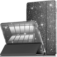 Nouvelle conception Étui en cuir transparent brillant et coloré avec paillettes pour enfants pour Samsung A9 Plus