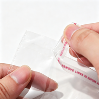 Emballage en plastique transparent pour bijoux, cosmétiques, vêtements, avec impression personnalisée du logo, fournisseur OEM, cellophane OPP, boucles d'oreilles, lunettes