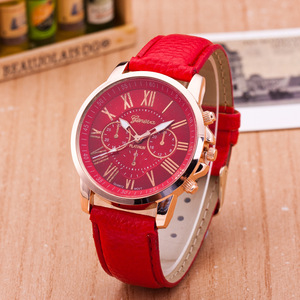 Reloj al por mayor de estilo clásico popular, reloj con correa para mujer, <span class=keywords><strong>piel</strong></span> de cuarzo Geneva con escala de reloj de moda para mujer - Product Image 5