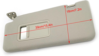 Pare-soleil de voiture en fibre de polyester avec boucle de levage pour Nissan Tiida 2005-2010/Renault Koleos LH+RH/Gris/Sans lumière OE96401-ED500
