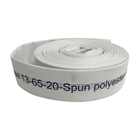 Tuyau d'eau de pompier 12kgs 2.5 "x 30m tuyau d'incendie flexible en toile de lutte contre l'incendie avec raccords rapides