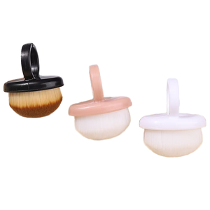 Mini brosse à poils doux en forme d'anneau avec manche en plastique pour l'<span class=keywords><strong>art</strong></span> des ongles professionnel, ferrule ovale ondulée, éliminateur de poussière - Product Image 2