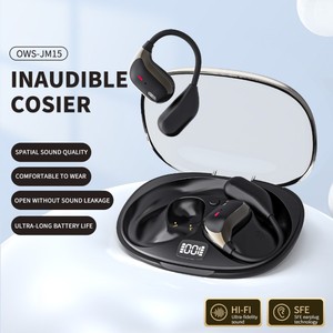 Audífonos Deportivos JM15 con Gancho Abierto para la Oreja, Llamadas de Voz HD, Auriculares Inalámbricos, Pantalla Digital, Resistentes al Agua IPX7, Control Táctil - Product Image 5