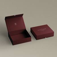 Vente flash - Boîte cadeau pliante en papier - Emballage cadeau - Logo imprimé personnalisé - Boîte magnétique de luxe violette pour parfum