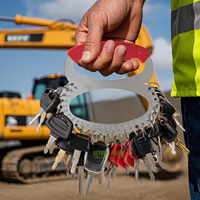 Clés de contact moteur pour engins de construction, lot de 44 pièces, pour excavatrice, chargeuse sur pneus, bulldozer, camion, porte de cabine et boîte à outils