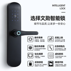 Wenxun <b>Smart</b> Door <b>Lock</b> S011M Fingerprint Password <b>Lock</b> For Apartment Wooden Doors - Product Image 5