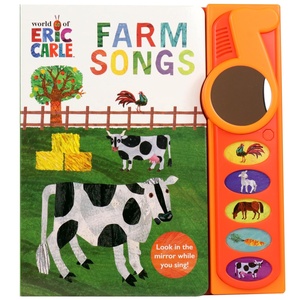 <span class=keywords><strong>Livre</strong></span> sonore pour enfants avec <span class=keywords><strong>miroir</strong></span> et 5 boutons pour émettre des sons d'animaux de la ferme - Product Image 1