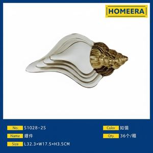 Oggetto decorativo in ceramica platino bianco 325x175x35CM per decorazioni per la casa e Display - Product Image 1